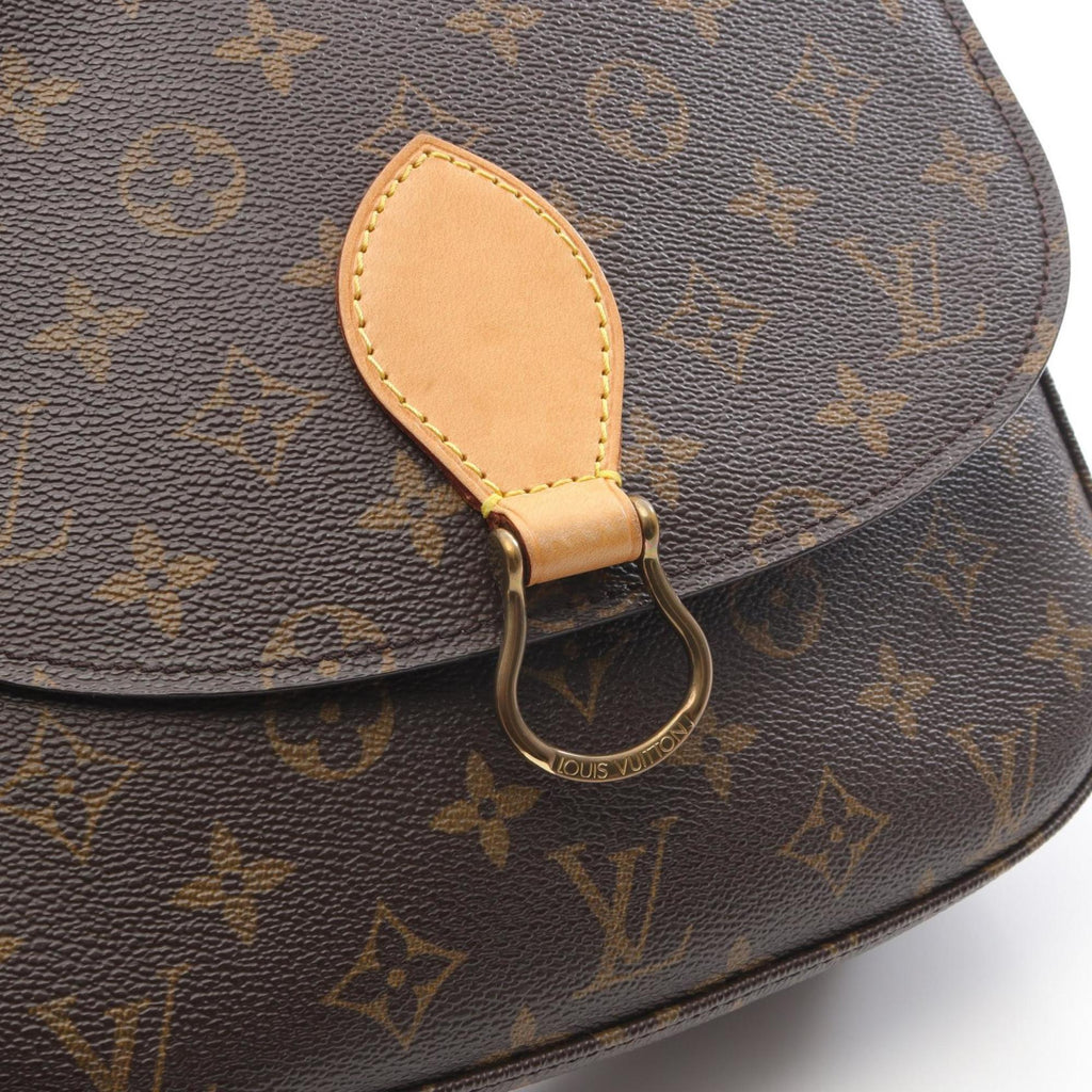 Louis Vuitton Brown Coated Canvas Leather Shoulder Bag (Pre-Owned)