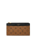 Louis Vuitton Monogram Reverse Black Brown Monogram Reverse Monogram Reverse Coin Purse/Coin Case (Pre-Owned)