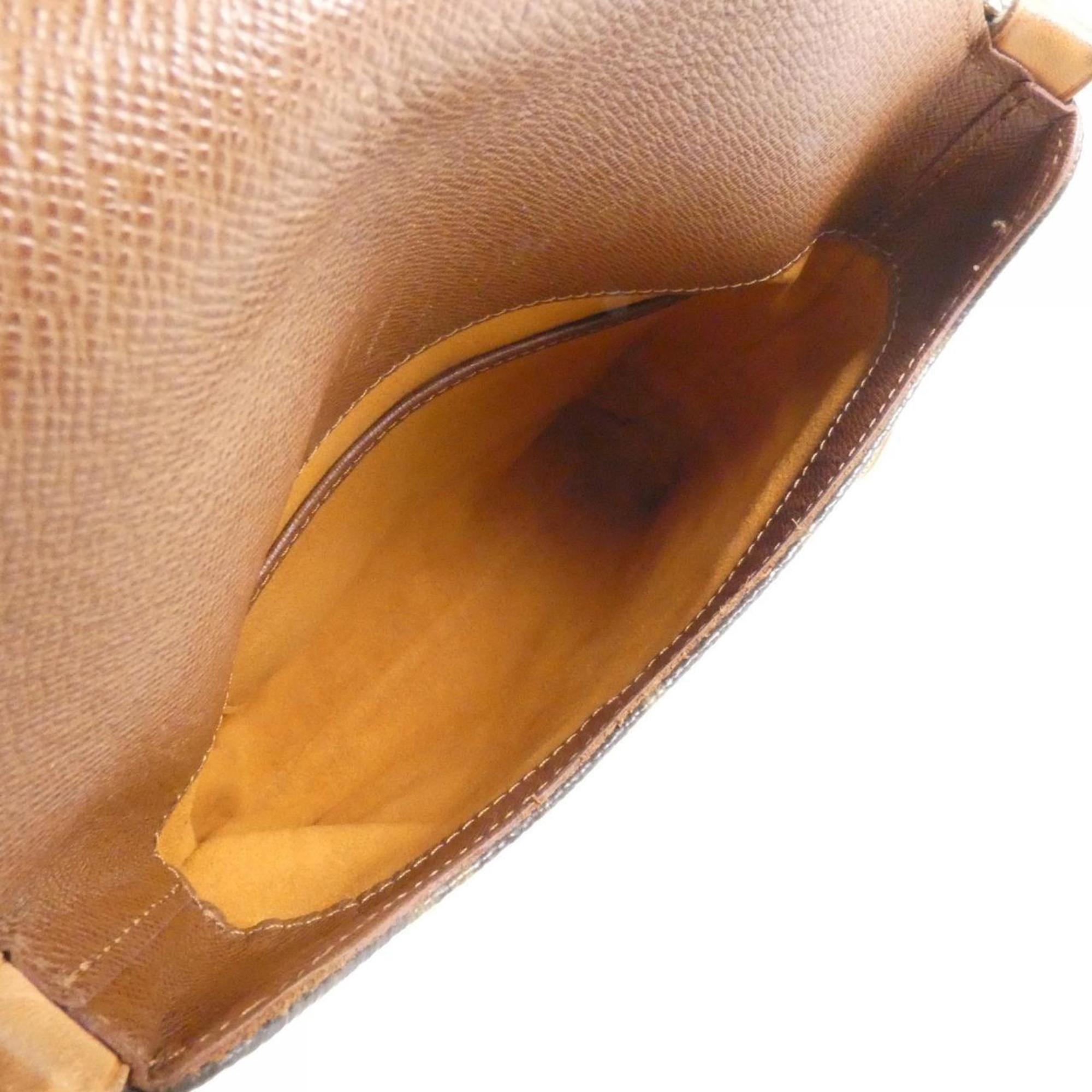 Louis Vuitton Marron Coated Canvas Shoulder Bag (Pre-Owned)