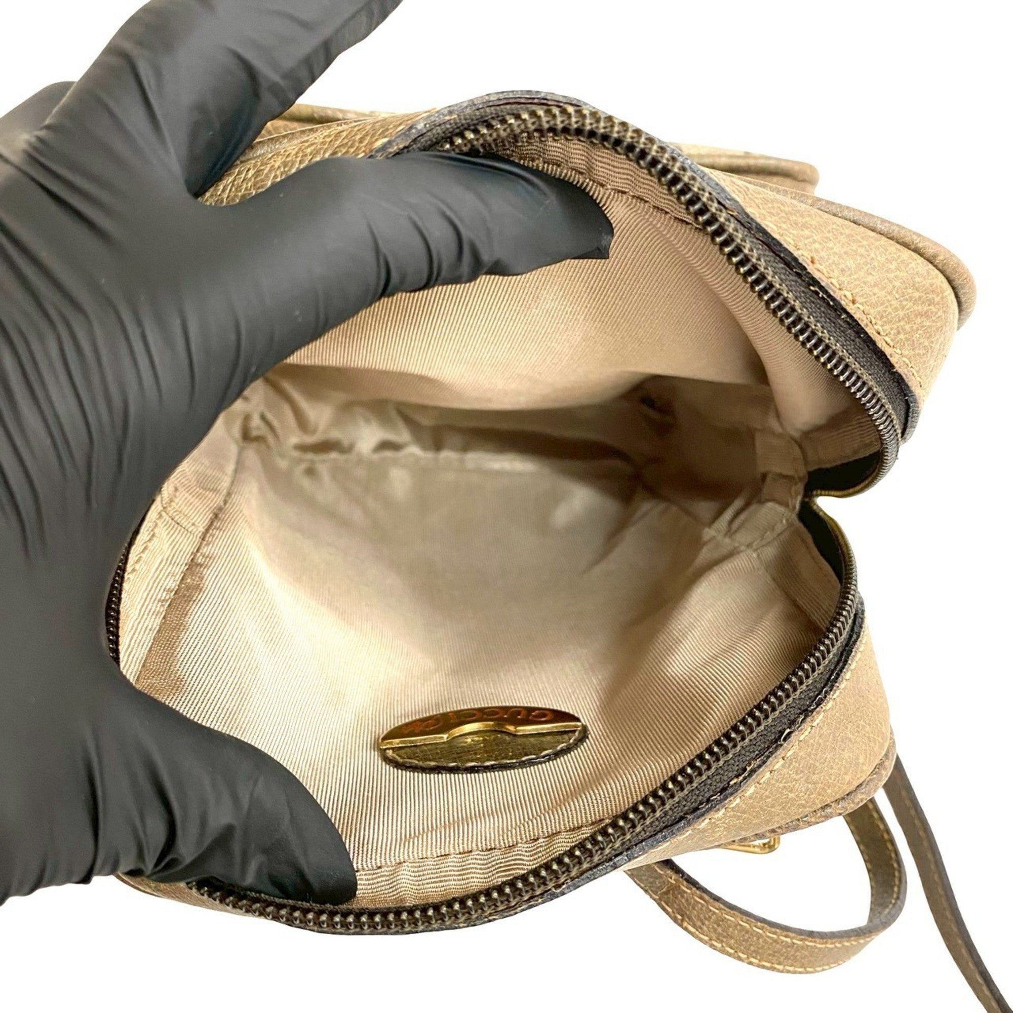 Neo Vintage Top Handle Crossbody Bag GG Coated Canvas Mini