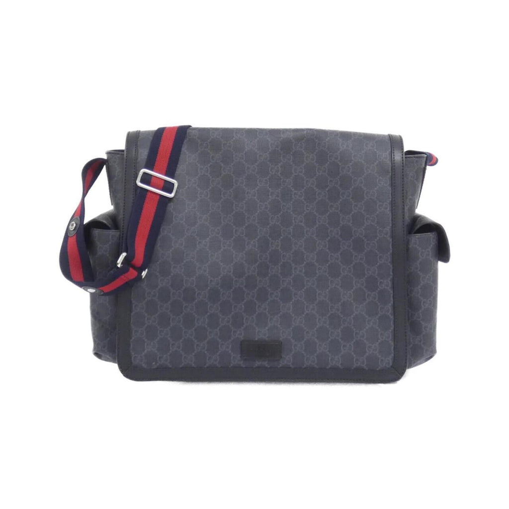 Web Strap Diaper Bag GG Coated Canvas