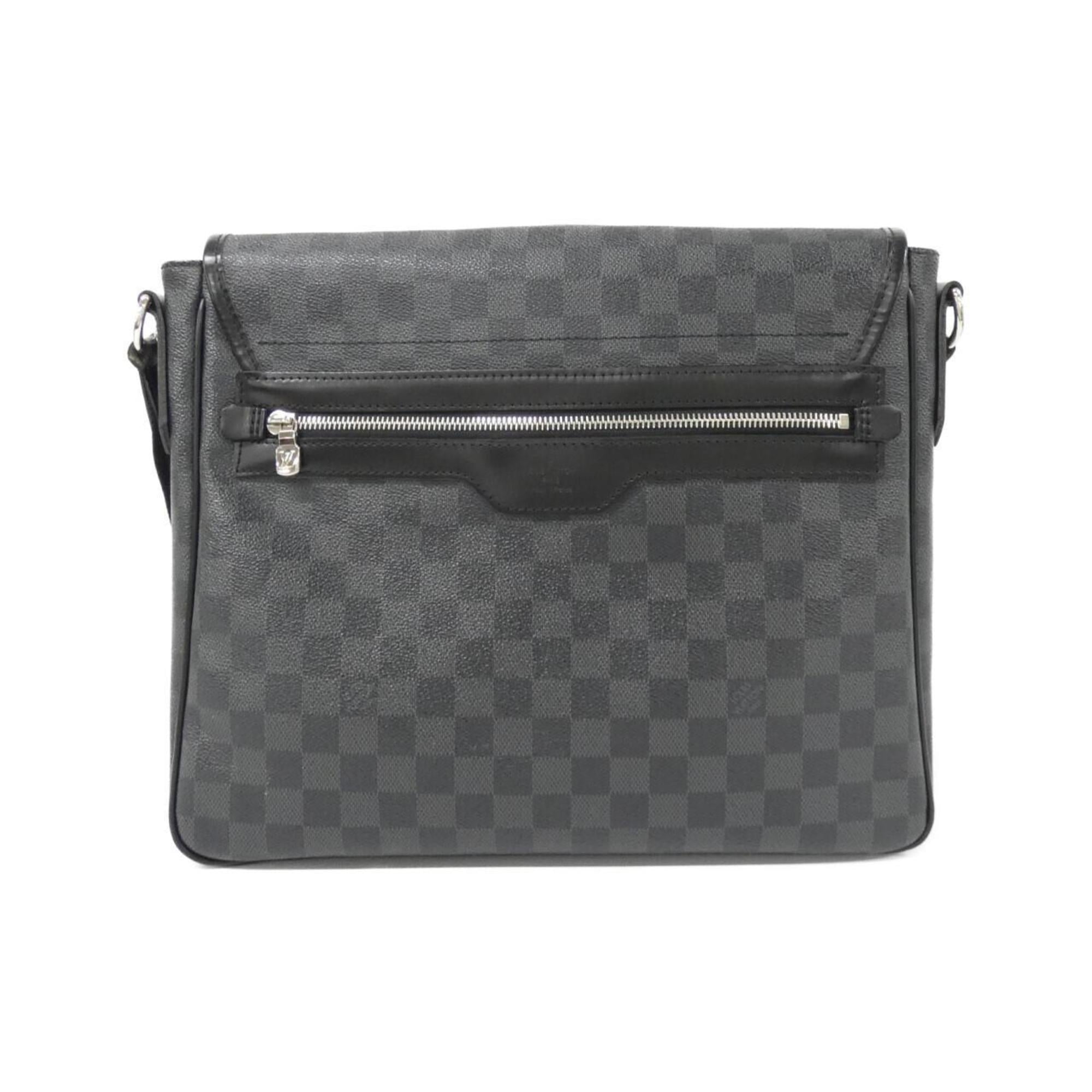 Louis Vuitton Graphite Coated Canvas Shoulder Bag (Pre-Owned)