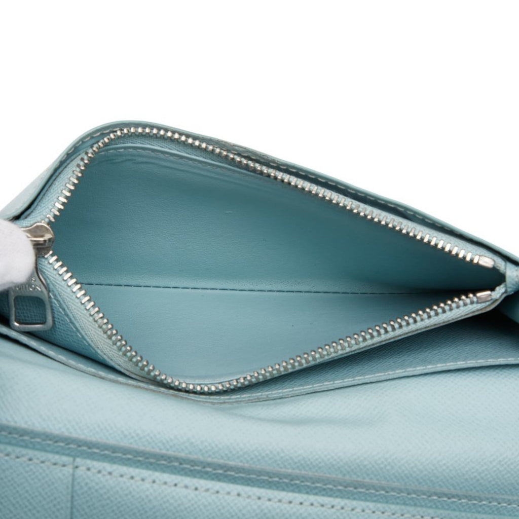 Louis Vuitton Light Blue Multi-Color Pvc Long Wallet (Bi-Fold) (Pre-Owned)