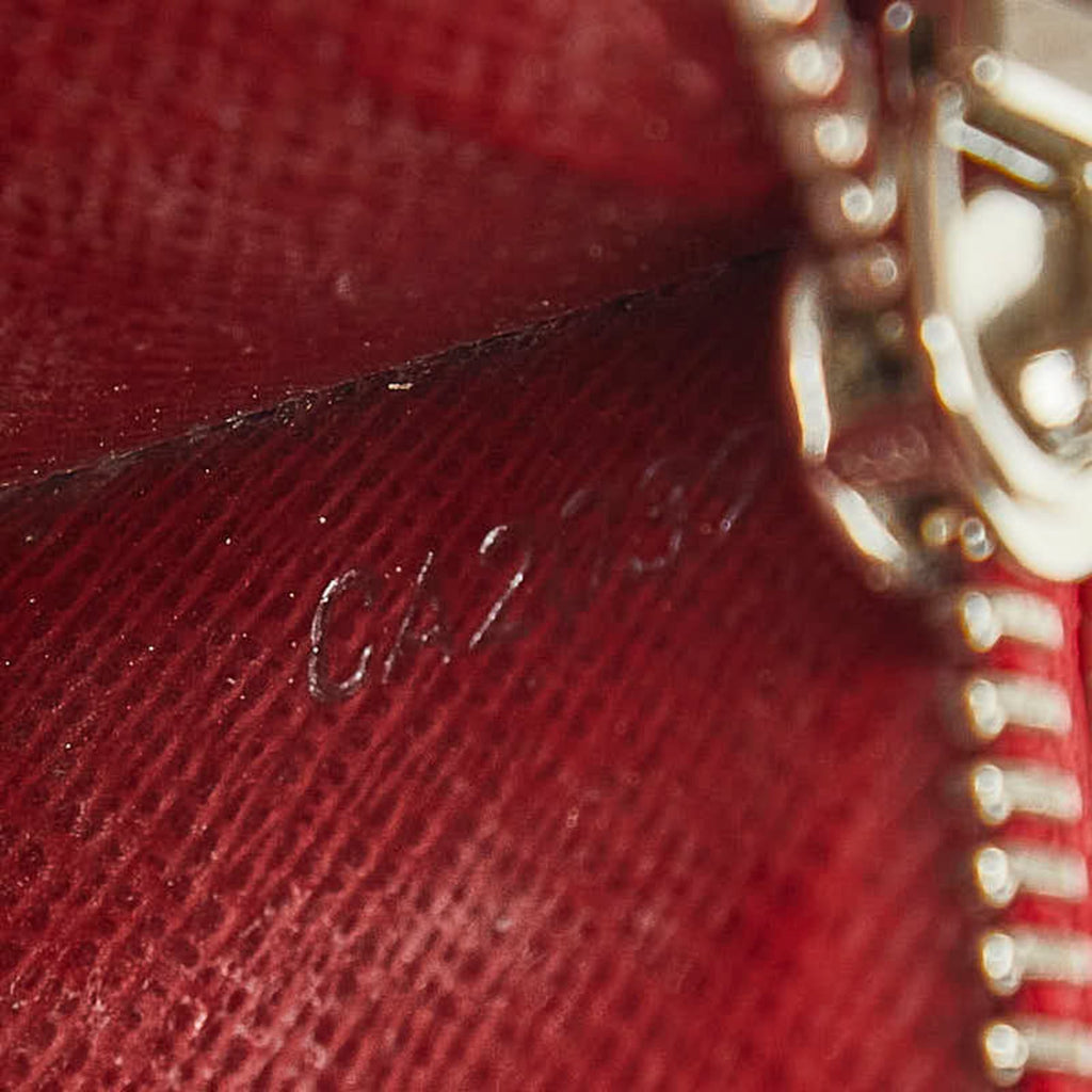 Louis Vuitton Red Color Cuir Ombre Leather Wallet (Bi-Fold) (Pre-Owned)