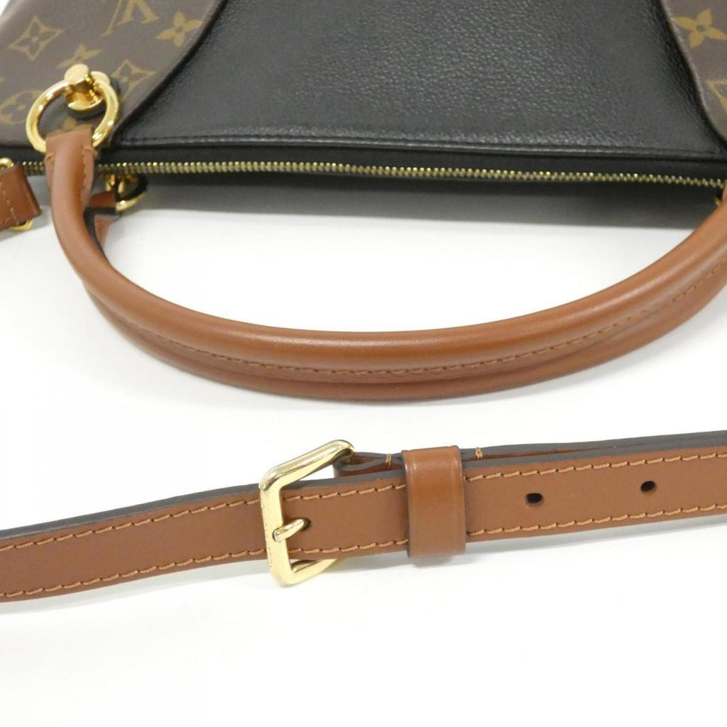 Louis Vuitton Brown Coated Canvas Leather Handbag (Pre-Owned)