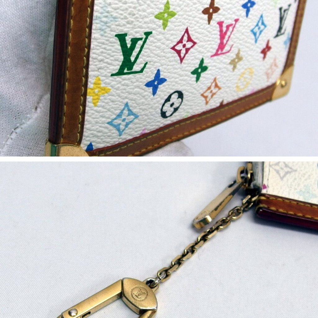 Louis Vuitton Monogram Multicolore Blanc White Monogram Multicolore Coin Purse/Coin Case (Pre-Owned)