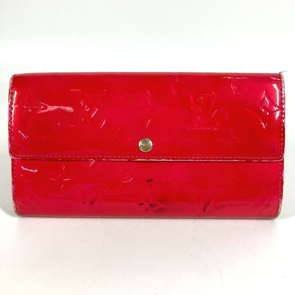 Louis Vuitton Galle Pink Rose Pop Monogram Vernis Long Wallet (Bi-Fold) (Pre-Owned)