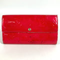 Louis Vuitton Galle Pink Rose Pop Monogram Vernis Long Wallet (Bi-Fold) (Pre-Owned)