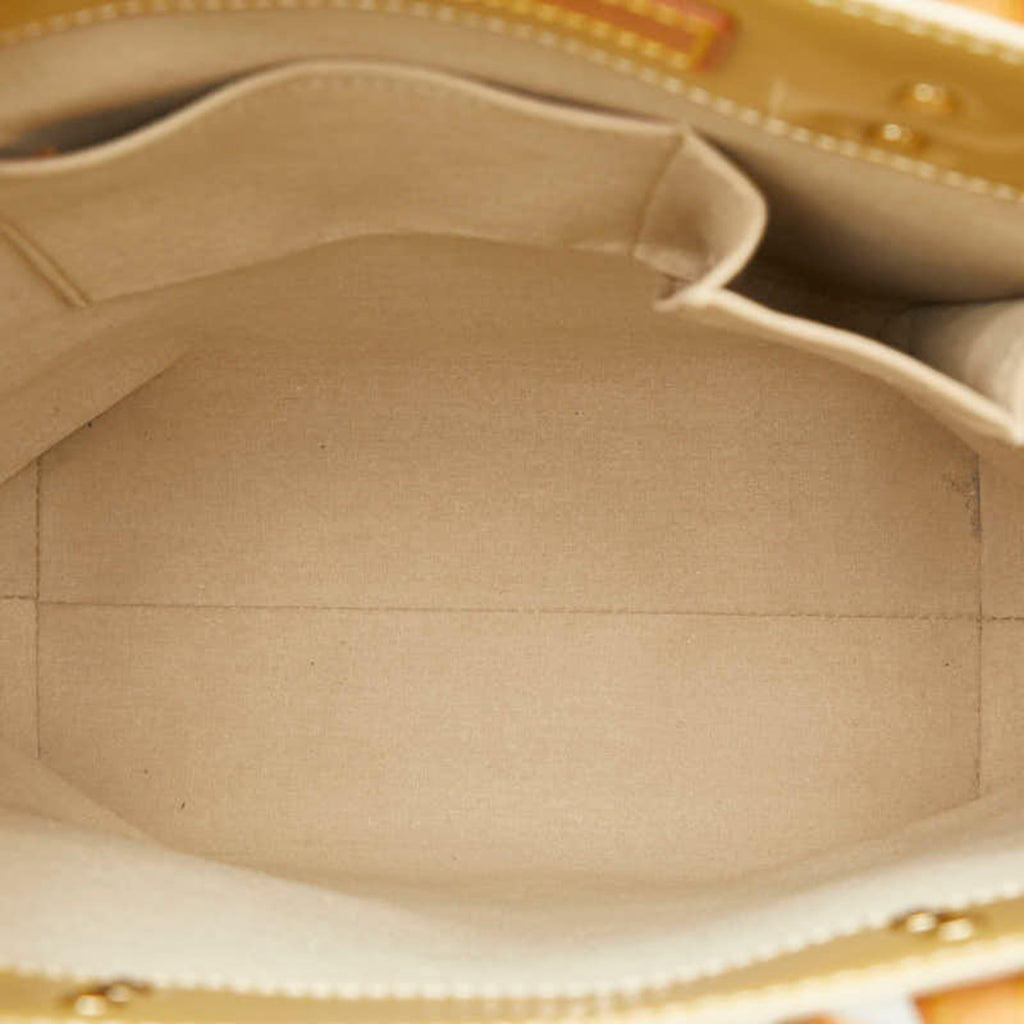 Louis Vuitton Beige Monogram Vernis Handbag Tote Bag (Pre-Owned)