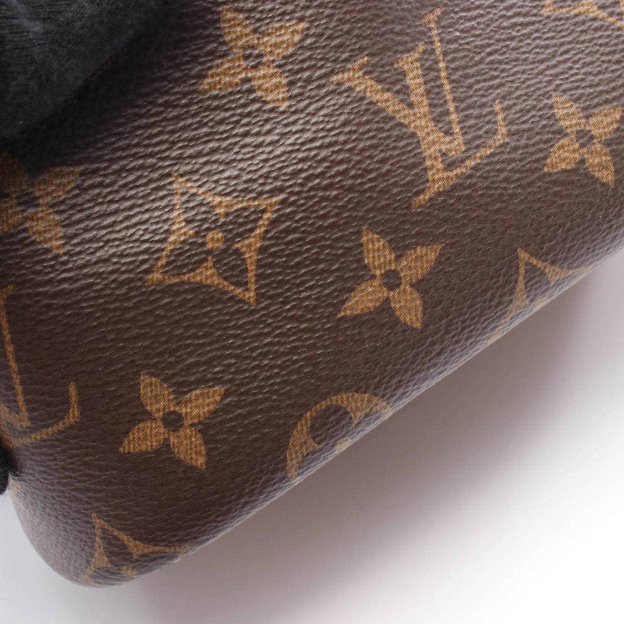 Louis Vuitton Black Brown Pvc Leather Handbag (Pre-Owned)
