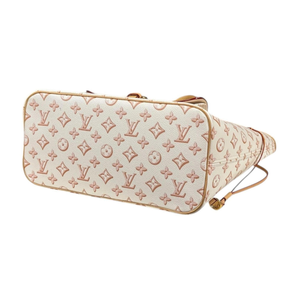 Louis Vuitton Beige Ivory Pvc Tote Bag (Pre-Owned)