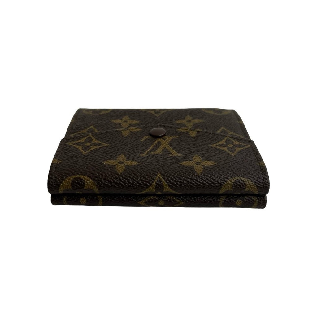 Louis Vuitton Brown Leather Pvc Wallet (Tri-Fold) (Pre-Owned)