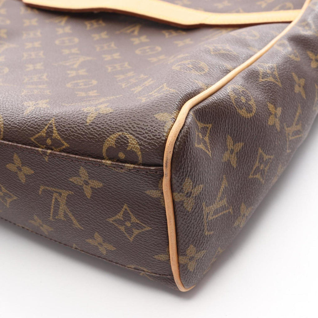 Louis Vuitton Brown Coated Canvas Leather Shoulder Bag (Pre-Owned)