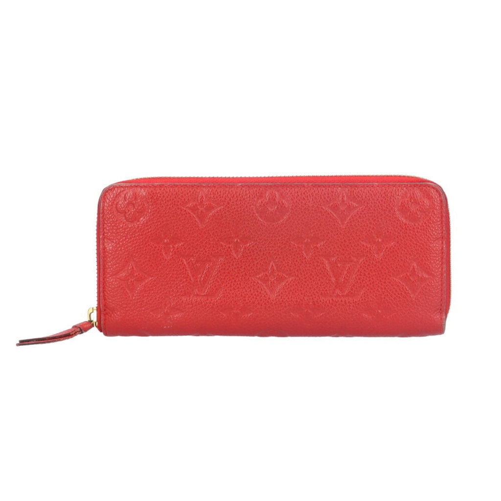 Louis Vuitton Monogram Empreinte Red Color Monogram Empreinte Long Wallet (Bi-Fold) (Pre-Owned)