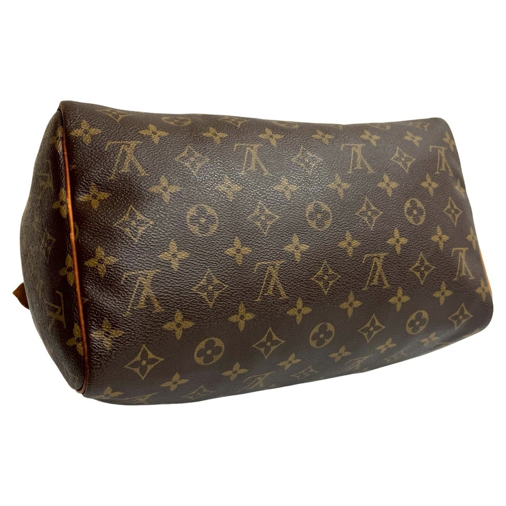 Louis Vuitton Brown Leather Pvc Boston Bag Handbag (Pre-Owned)