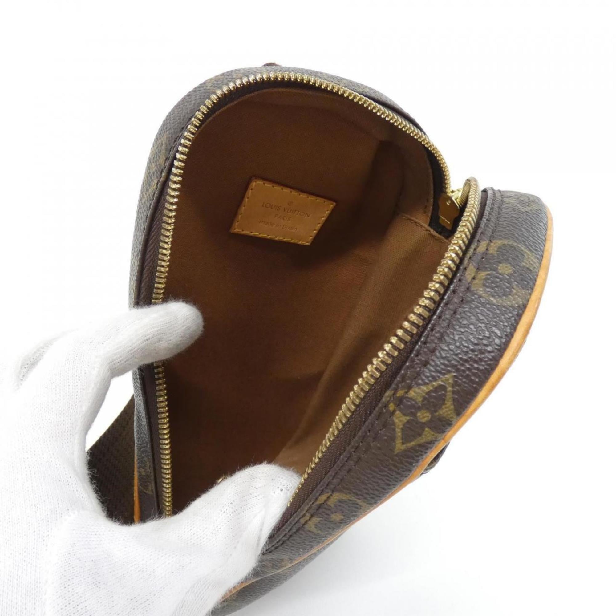 Louis Vuitton Marron Coated Canvas Pochette Shoulder Bag (Pre-Owned)