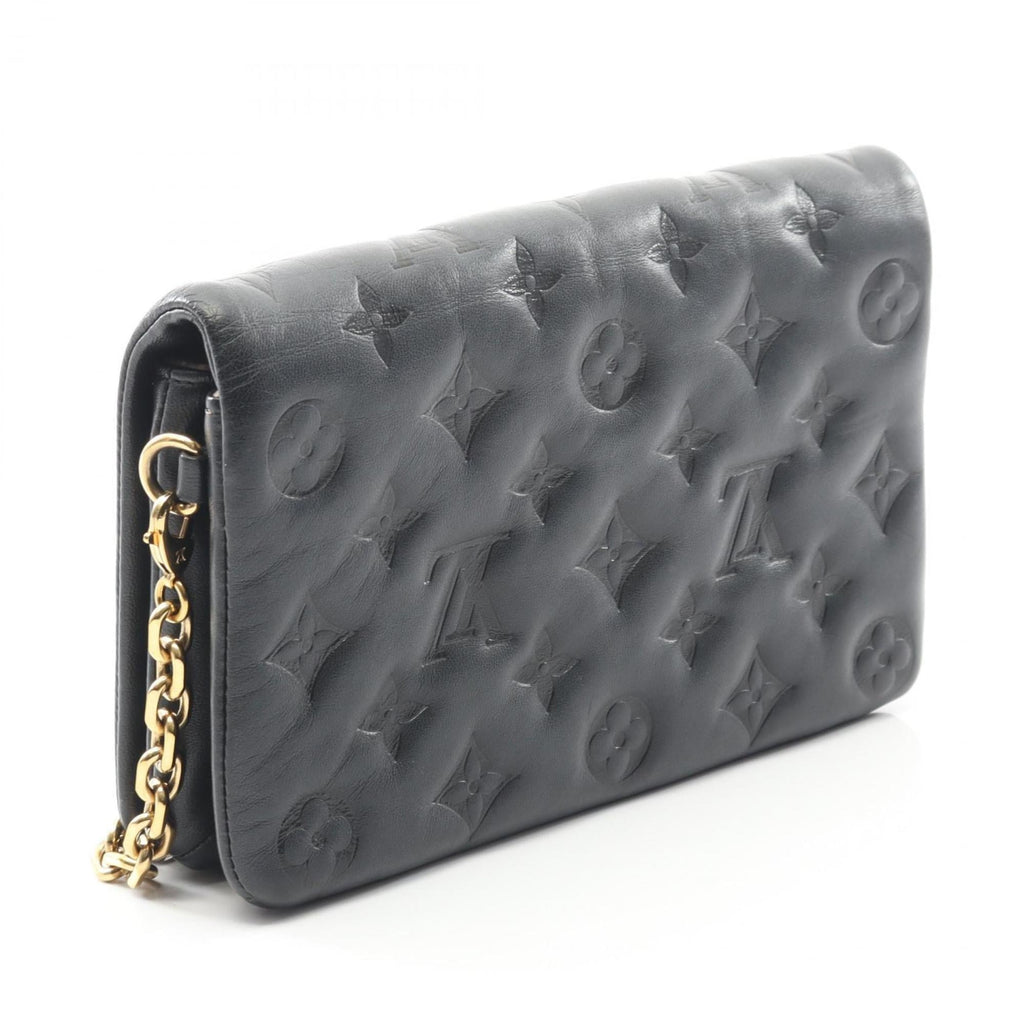 Louis Vuitton Black Noir Leather Shoulder Bag (Pre-Owned)