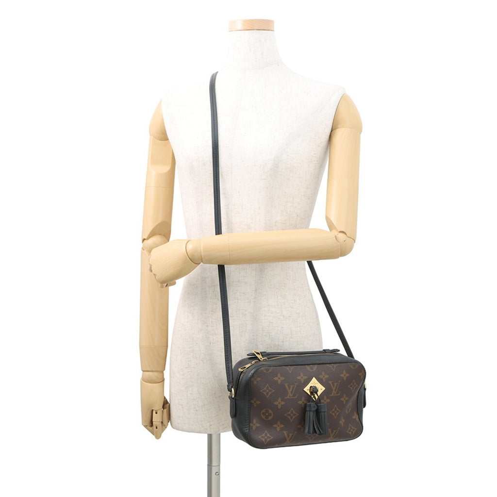 Louis Vuitton Black Monogram Noir Monogram Leather Shoulder Bag (Pre-Owned)
