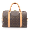 Louis Vuitton Brown Coated Canvas Leather Boston Bag (Pre-Owned)