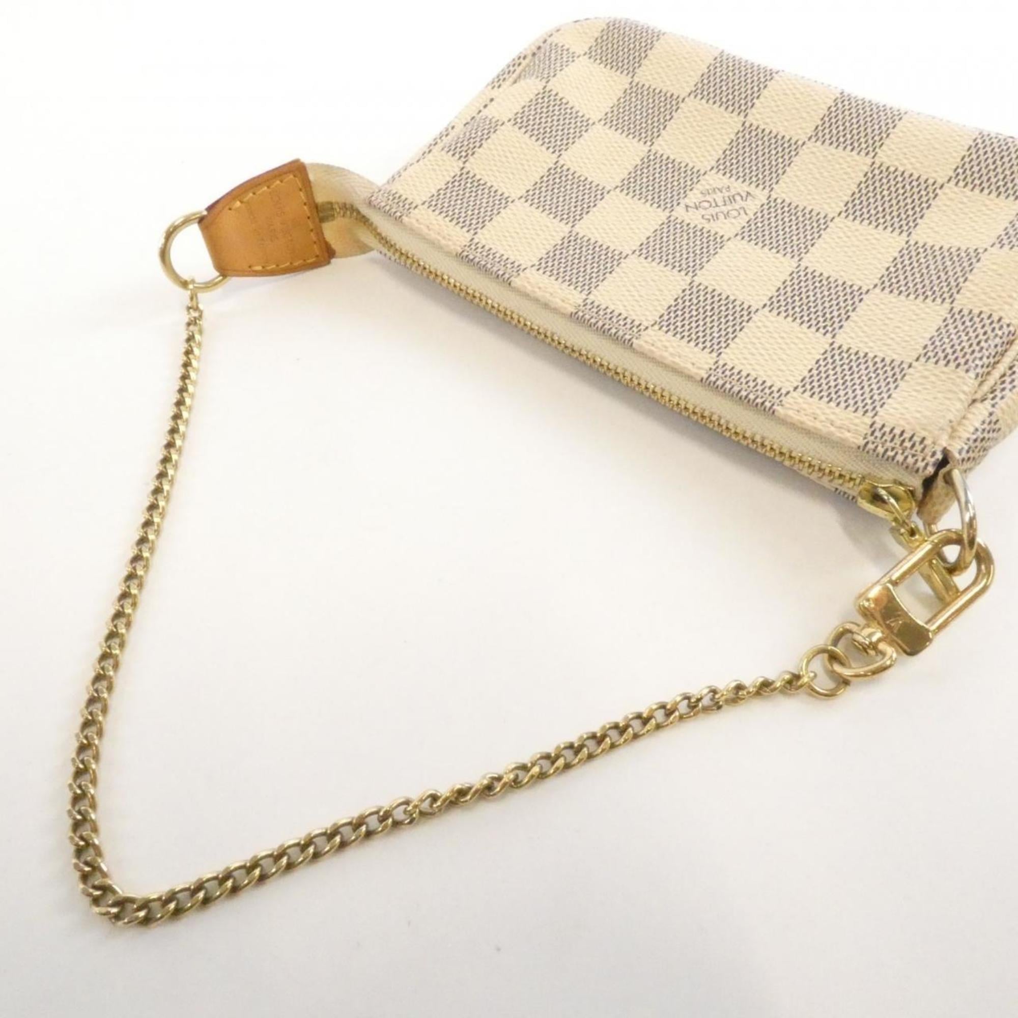 Louis Vuitton Azur Coated Canvas Pochette Pouch (Pre-Owned)