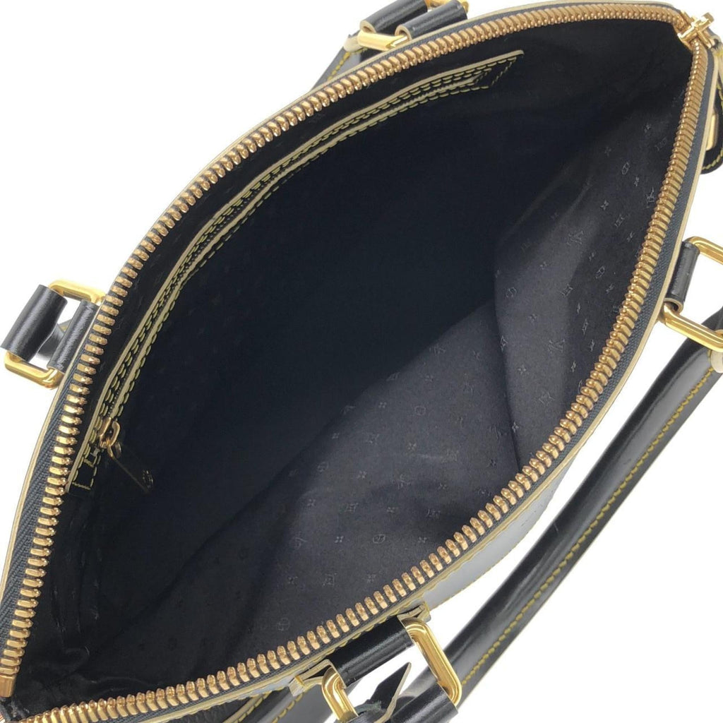 Louis Vuitton Black Leather Handbag (Pre-Owned)