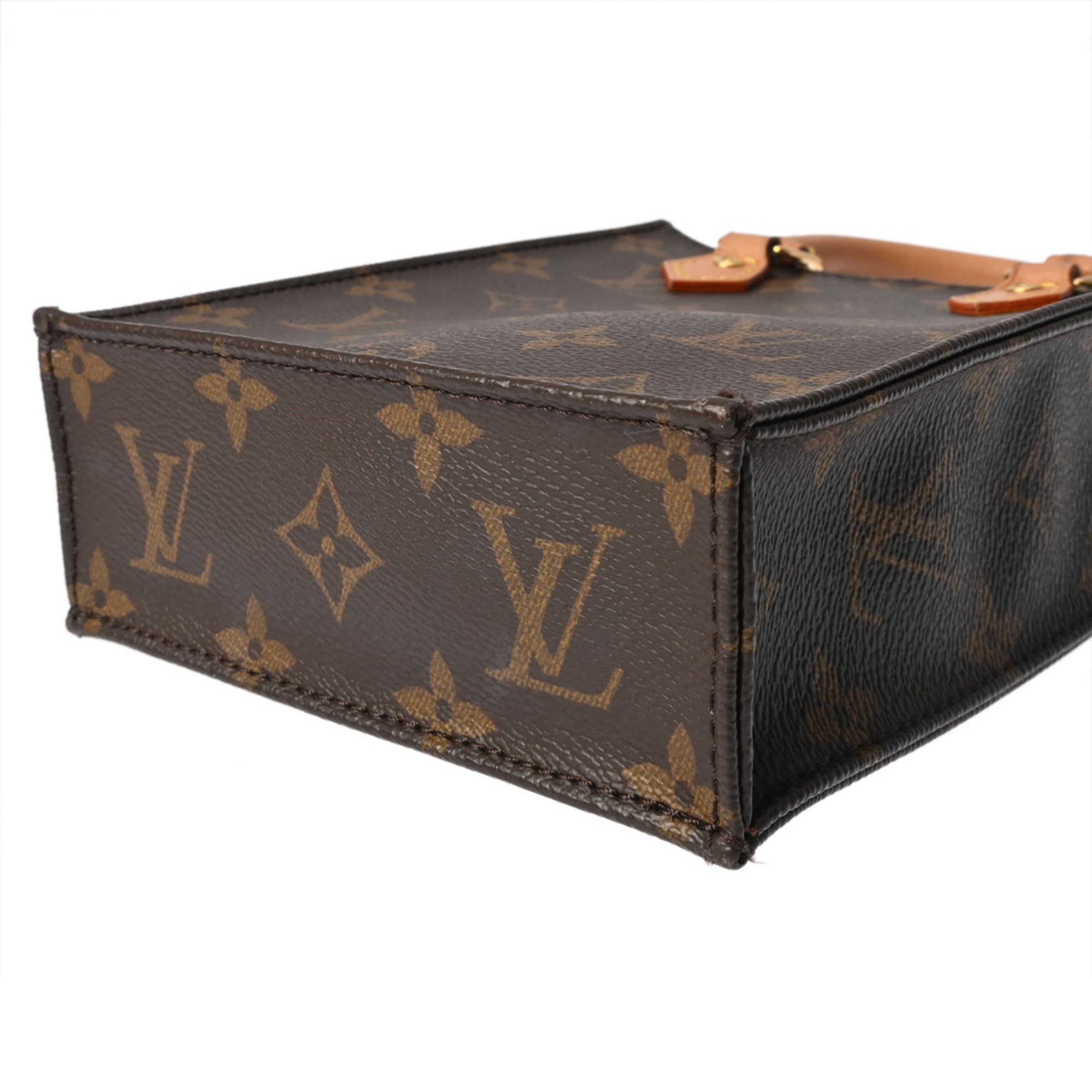 Louis Vuitton Brown Monogram Canvas Handbag (Pre-Owned)