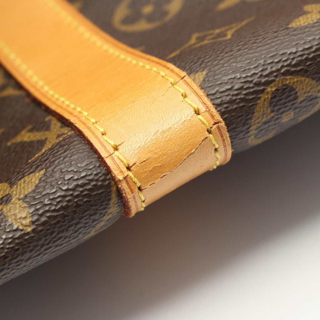Louis Vuitton Brown Monogram Coated Canvas Leather Boston Bag (Pre-Owned)