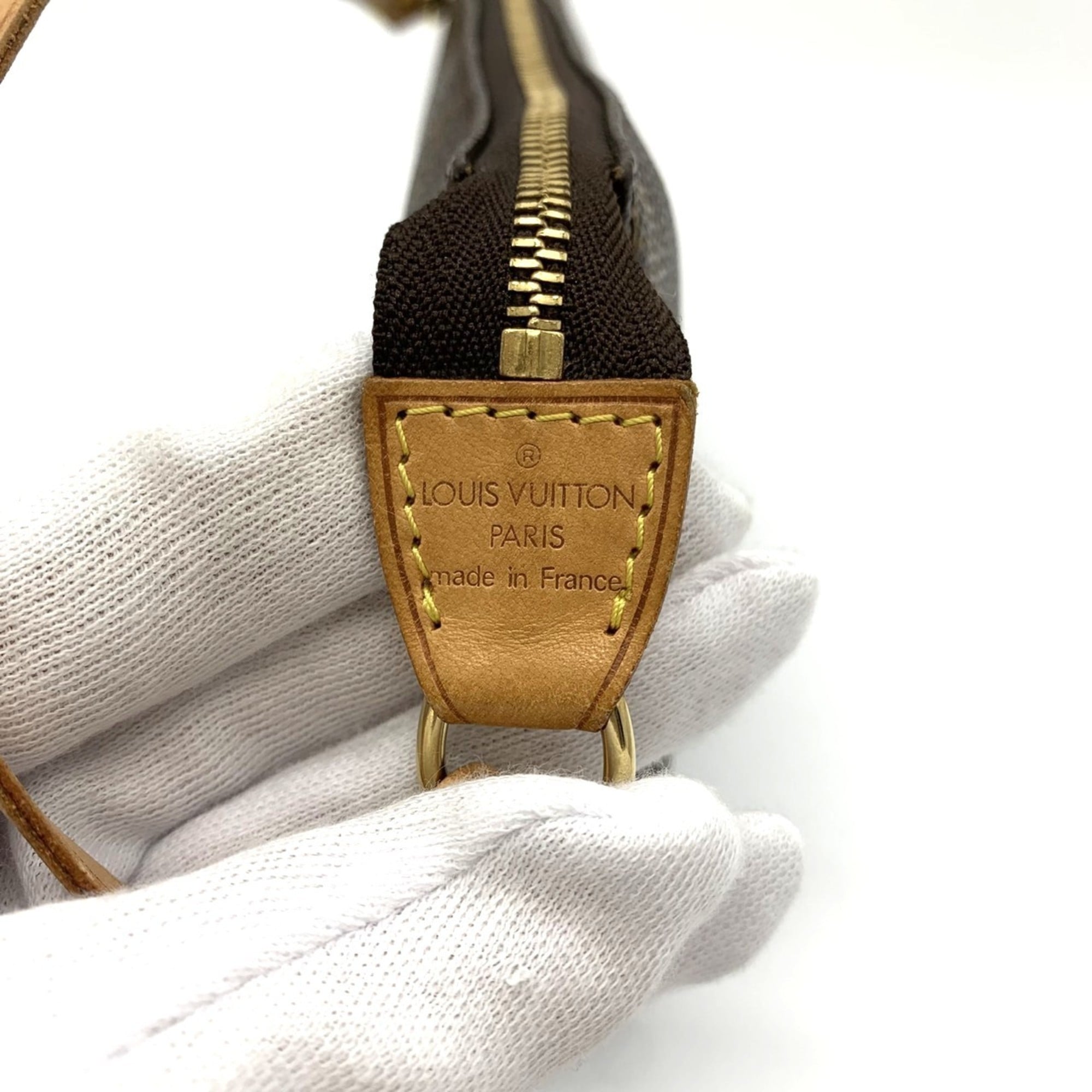 Louis Vuitton Monogram Brown Monogram Pochette Pouch (Pre-Owned)