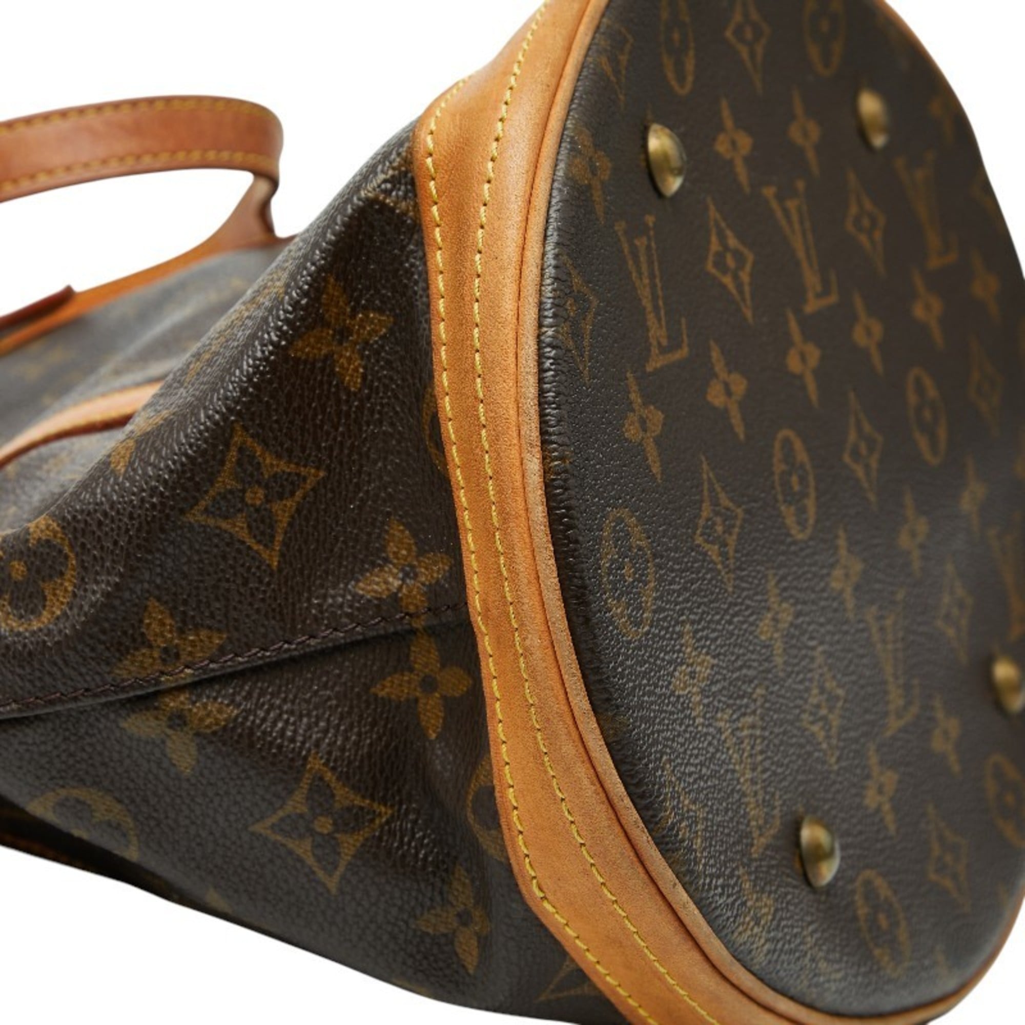 Louis Vuitton Brown Pvc Leather Shoulder Bag Tote Bag (Pre-Owned)