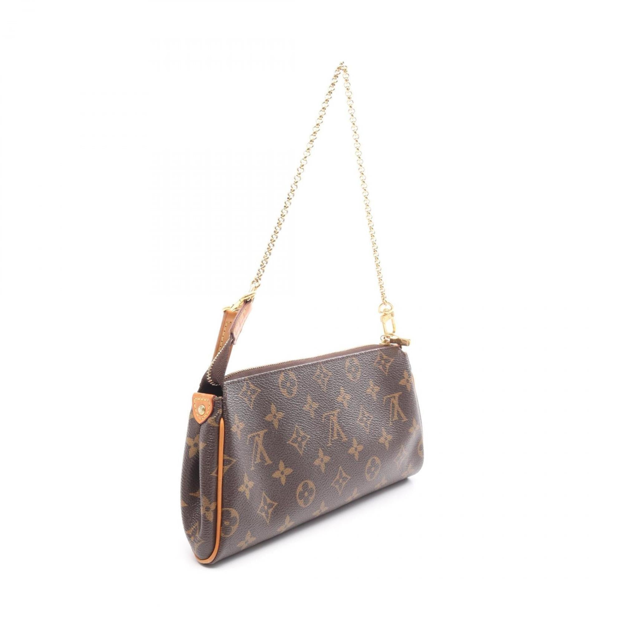 Louis Vuitton Brown Coated Canvas Leather Shoulder Bag (Pre-Owned)