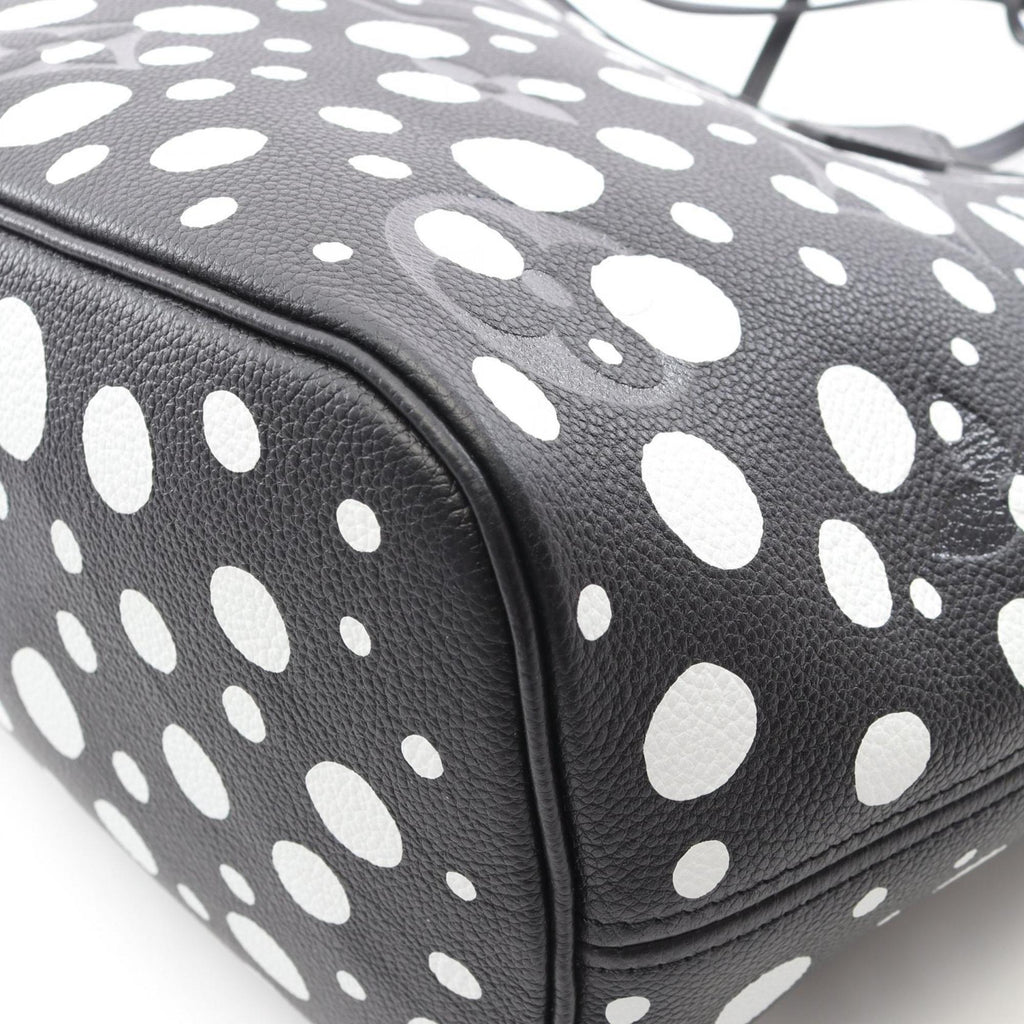 Louis Vuitton Black White Leather Tote Bag (Pre-Owned)