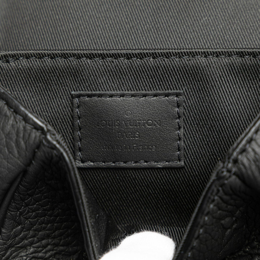 Louis Vuitton Taurillon Black Leather Handbag Shoulder Bag (Pre-Owned)
