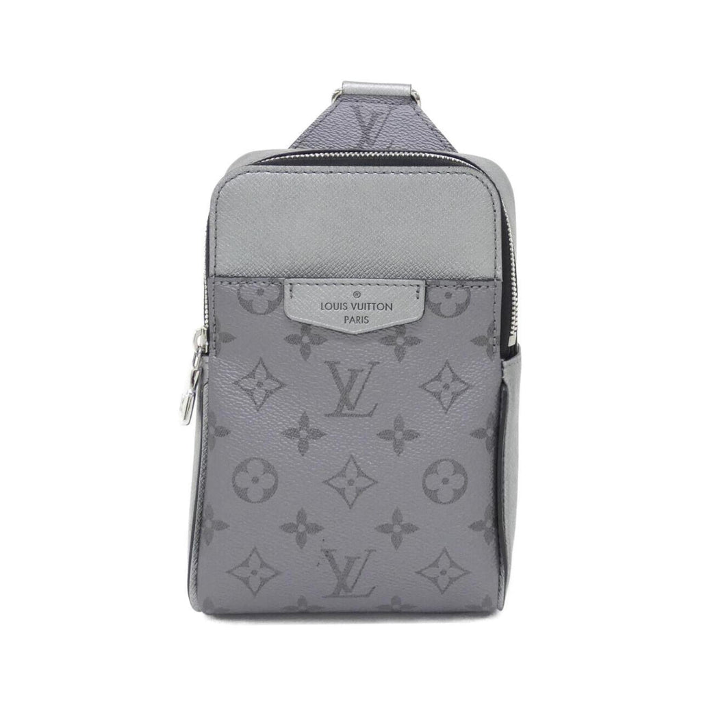 Louis Vuitton Gunmetal Coated Canvas Leather Shoulder Bag (Pre-Owned)