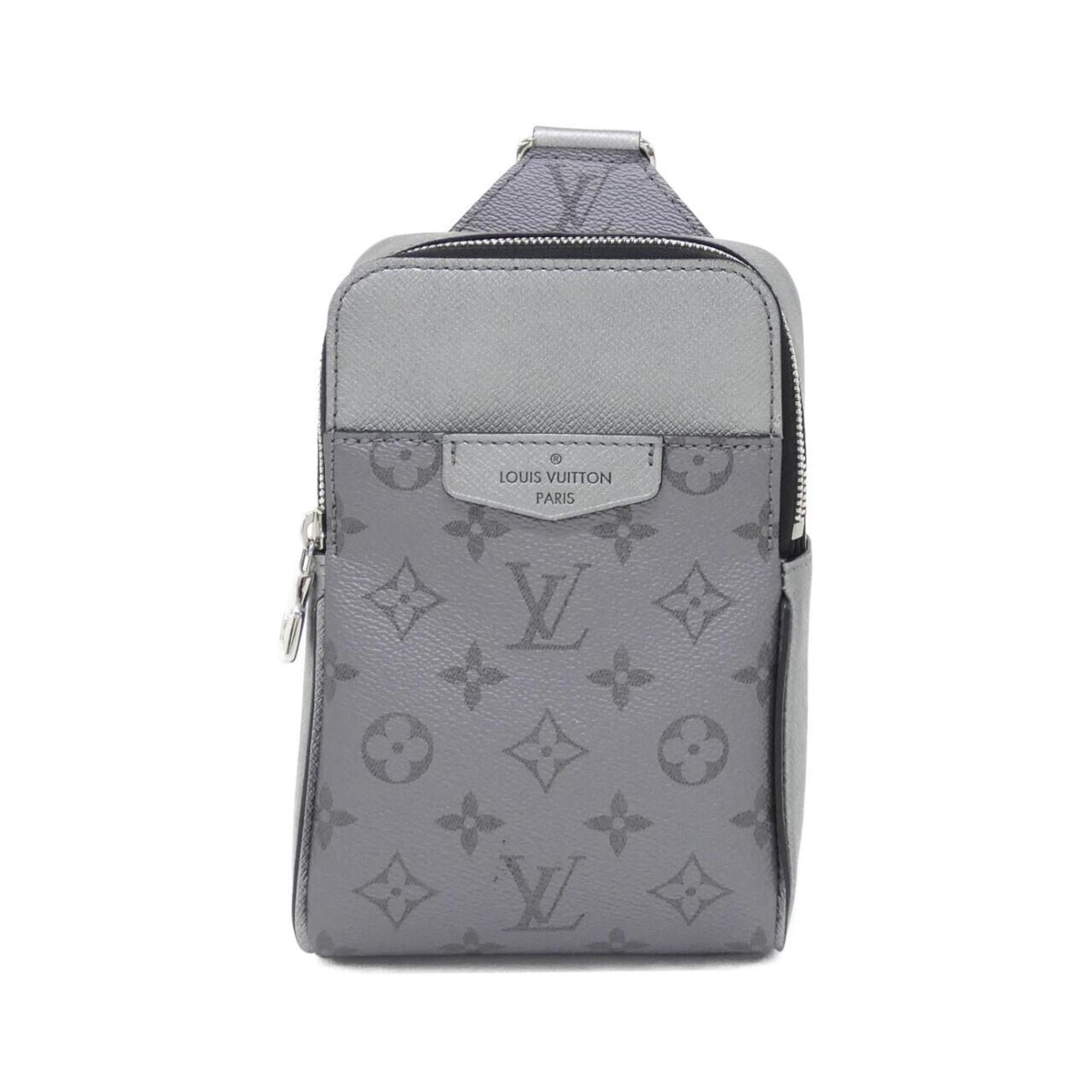 Louis Vuitton Gunmetal Coated Canvas Leather Shoulder Bag (Pre-Owned)