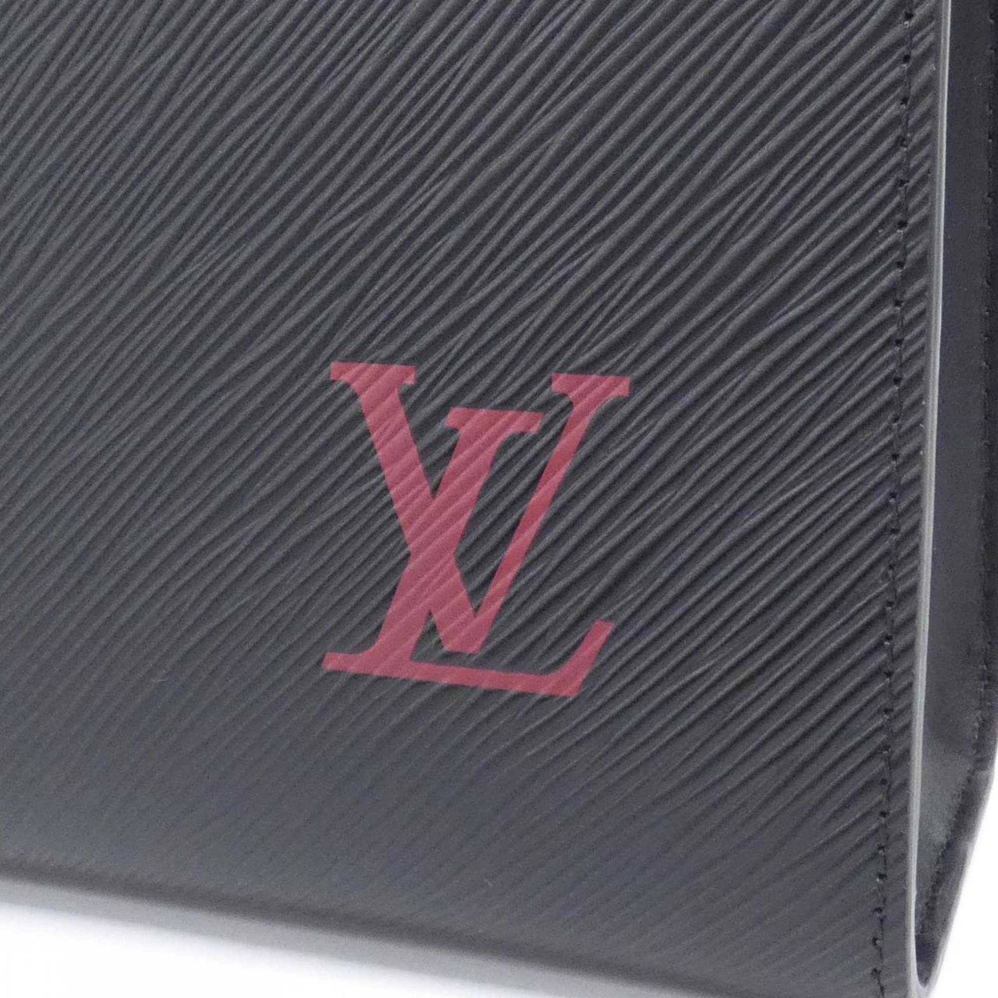 Louis Vuitton Black Leather Handbag (Pre-Owned)