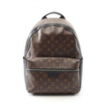 Louis Vuitton Monogram Macassar Black Brown Monogram Macassar Coated Canvas Backpack (Pre-Owned)