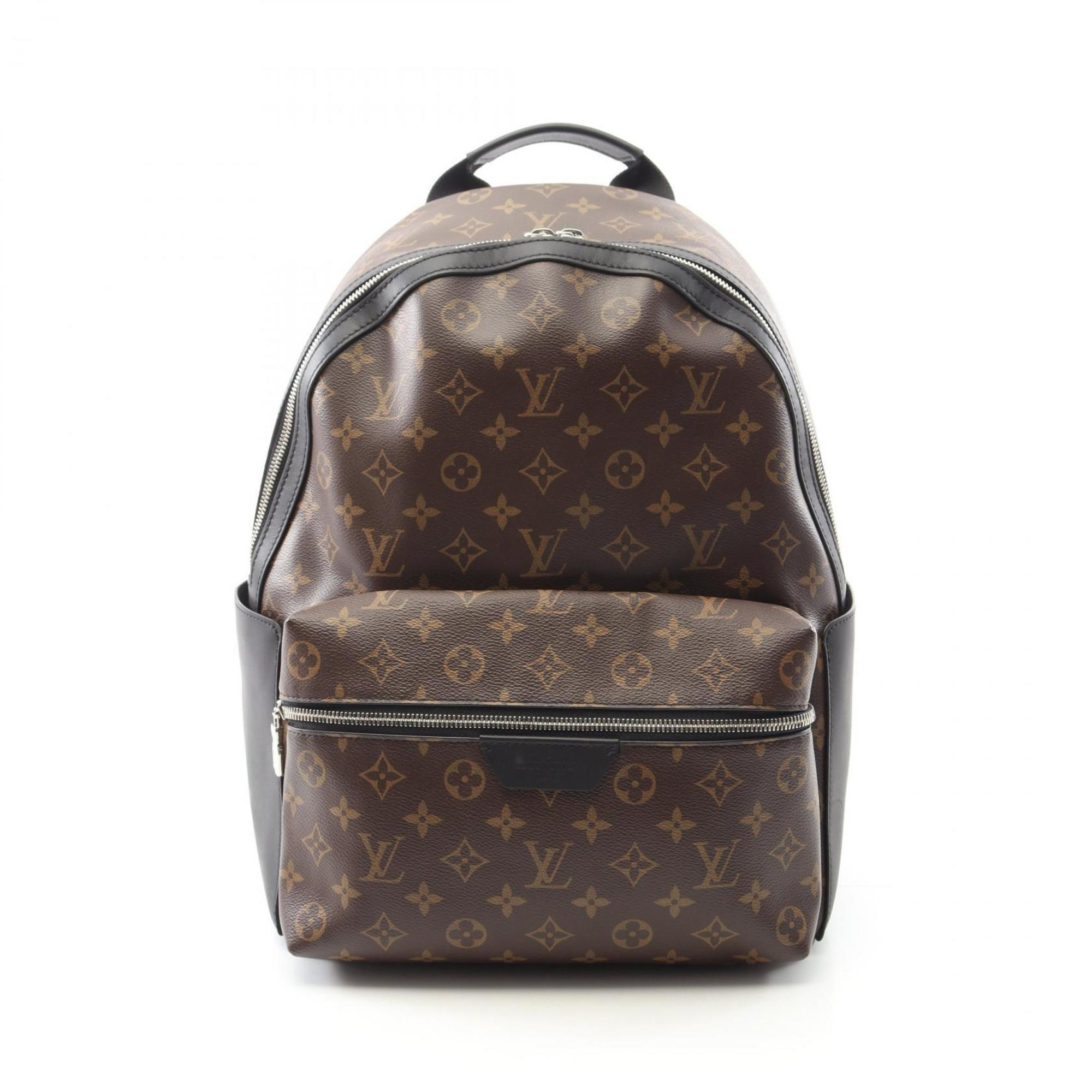 Louis Vuitton Monogram Macassar Black Brown Monogram Macassar Coated Canvas Backpack (Pre-Owned)