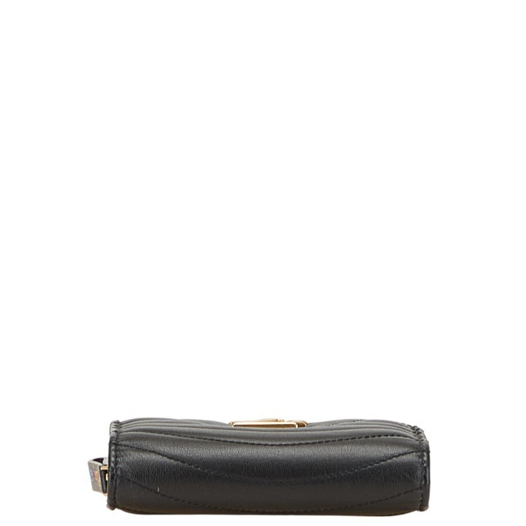 Louis Vuitton Black Leather Wallet (Bi-Fold) (Pre-Owned)