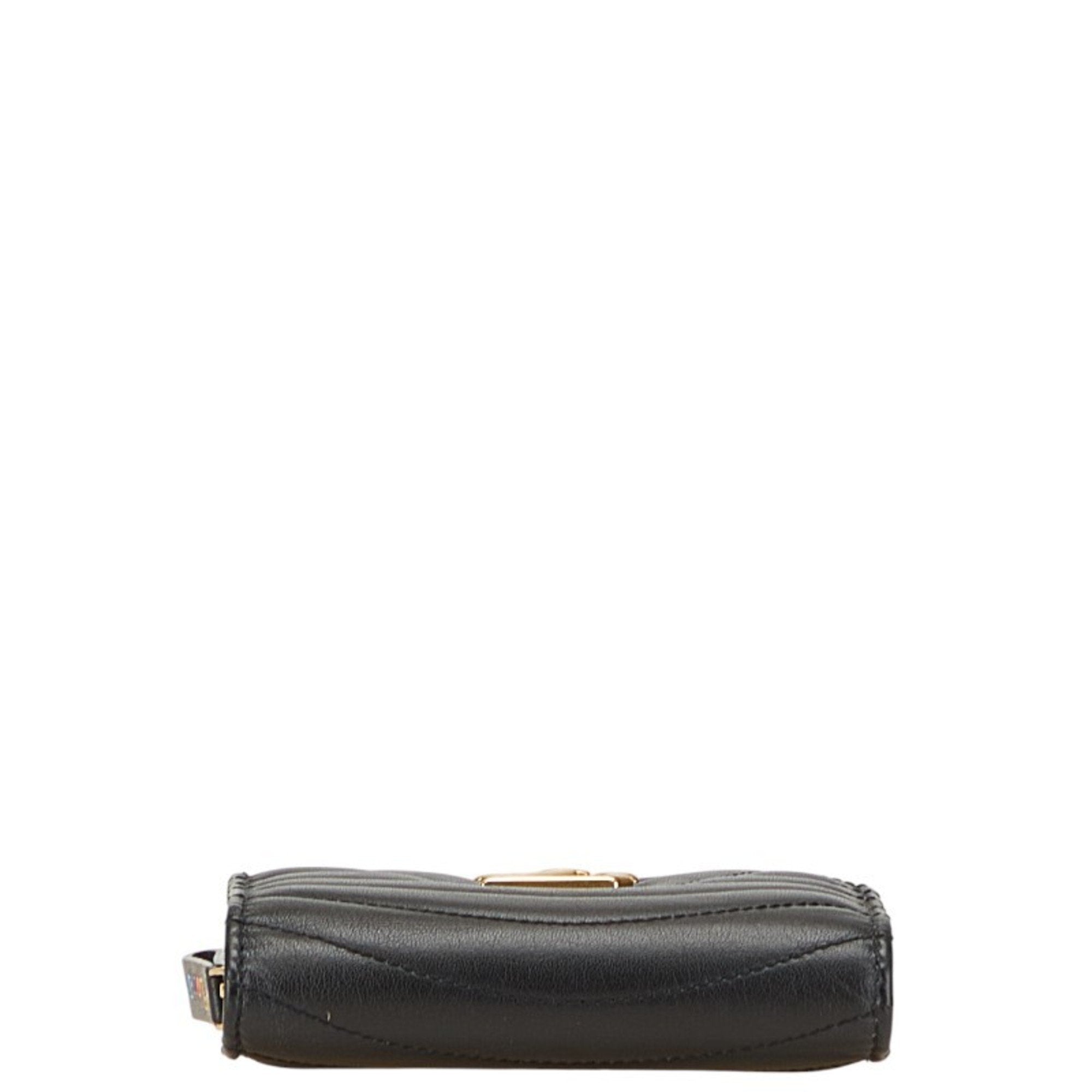 Louis Vuitton Black Leather Wallet (Bi-Fold) (Pre-Owned)