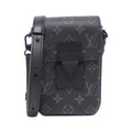 Louis Vuitton Monogram Eclipse Black Coated Canvas Shoulder Bag (Pre-Owned)
