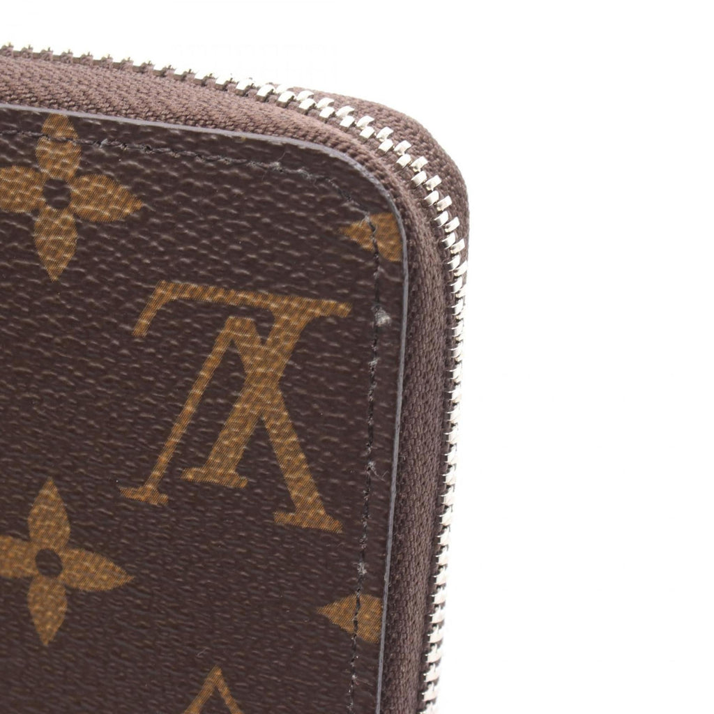 Louis Vuitton Brown Light Blue Monogram Coated Canvas Long Wallet (Bi-Fold) (Pre-Owned)