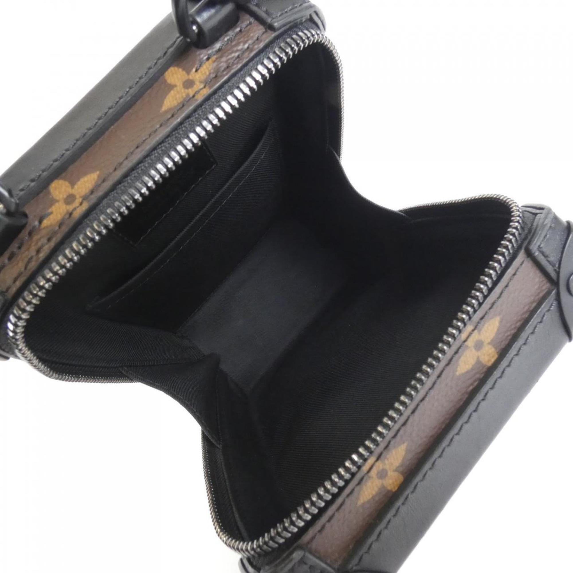 Louis Vuitton Black Marron Coated Canvas Shoulder Bag (Pre-Owned)
