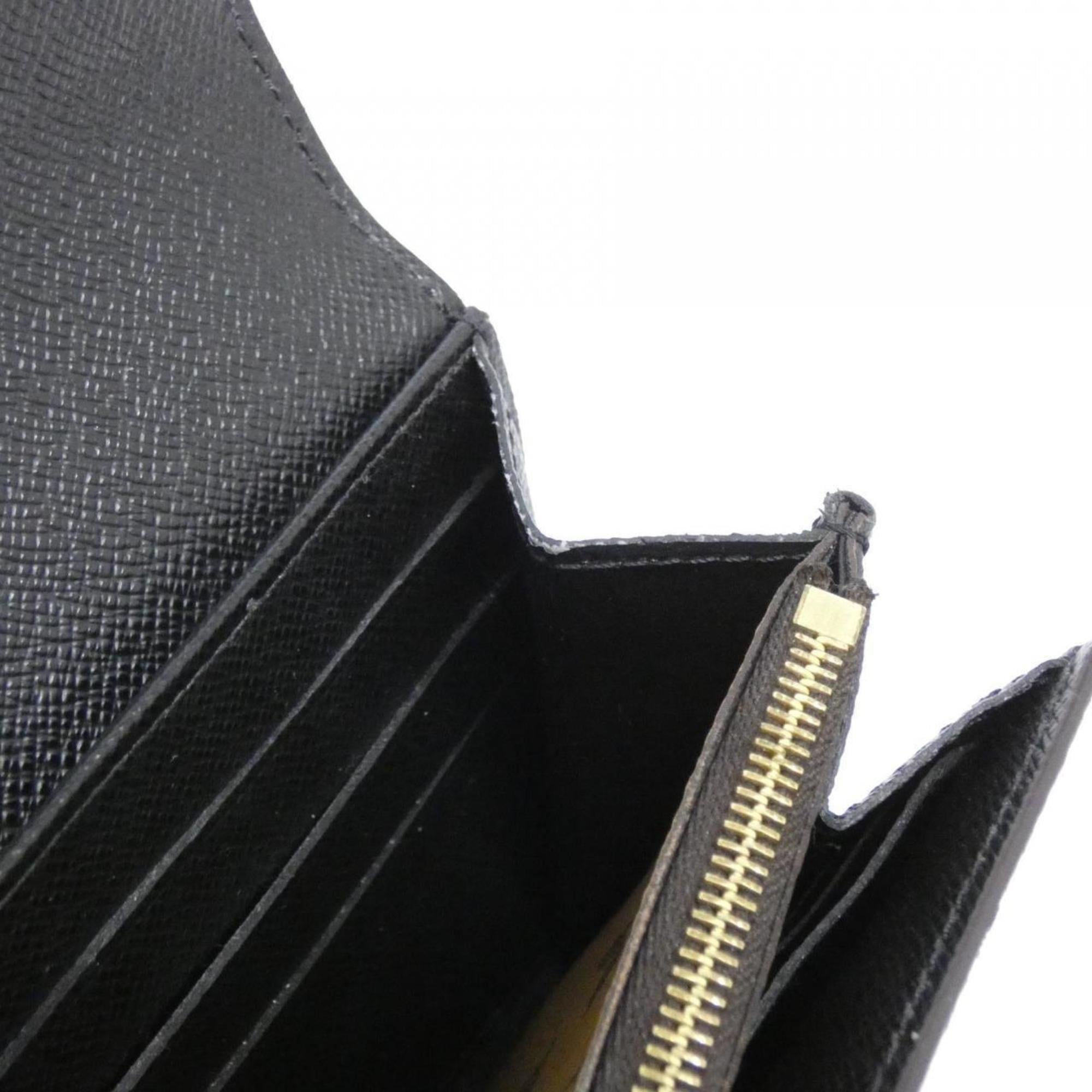 Louis Vuitton Brown Coated Canvas Long Wallet (Bi-Fold) (Pre-Owned)