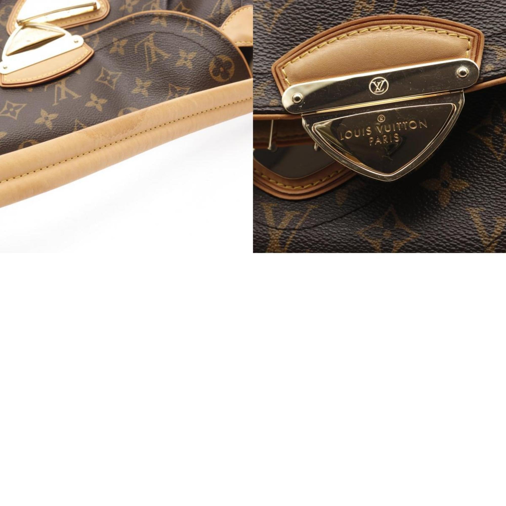 Louis Vuitton Brown Coated Canvas Leather Shoulder Bag (Pre-Owned)