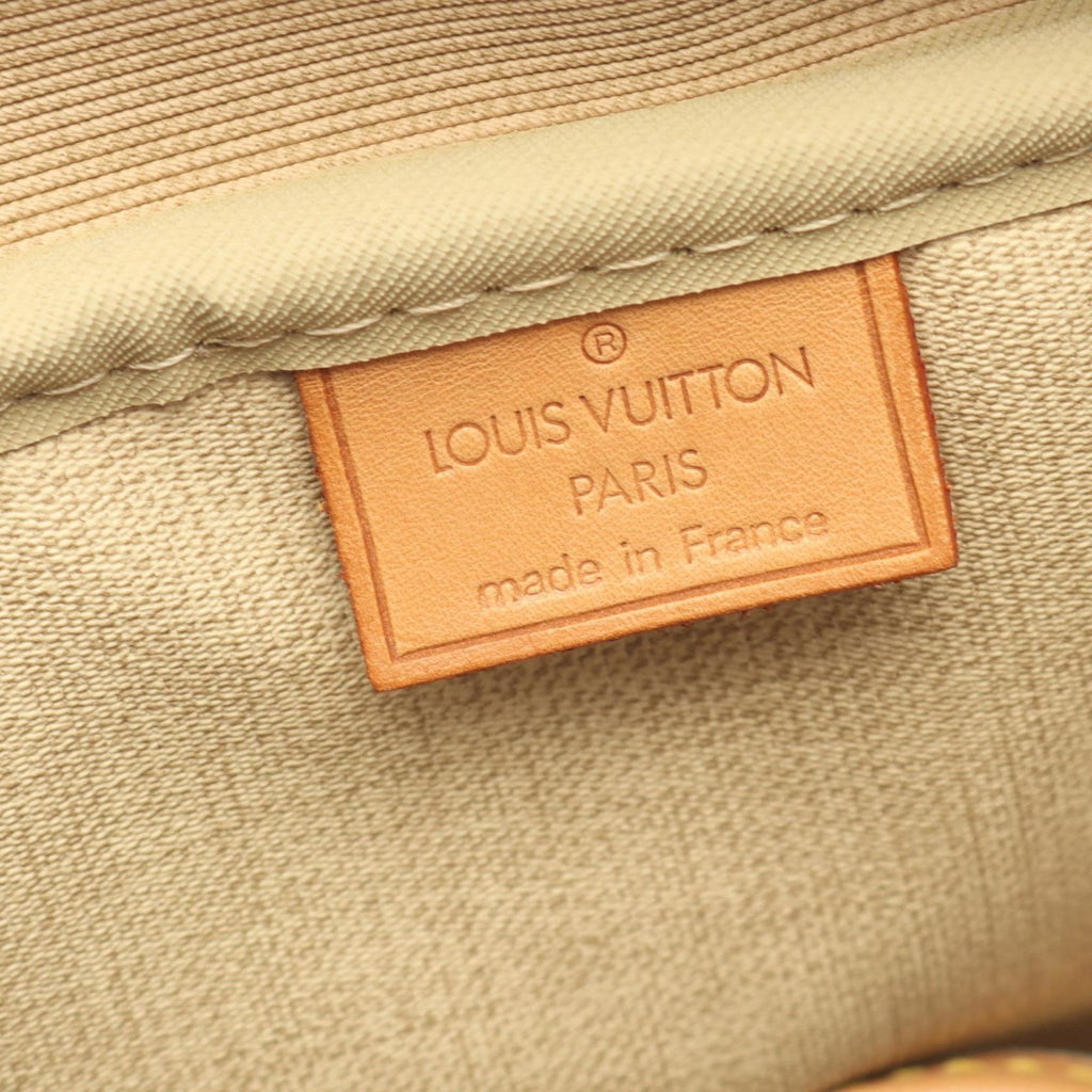 Louis Vuitton Monogram Brown Coated Canvas Leather Handbag (Pre-Owned)