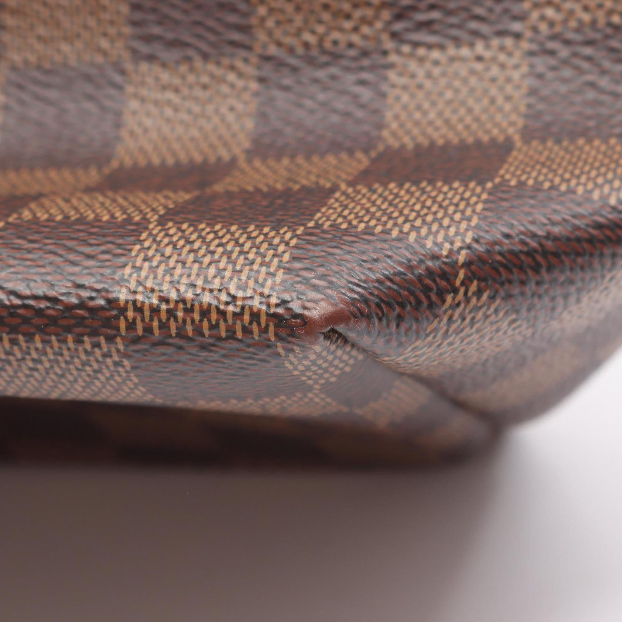 Louis Vuitton Beige Brown Cream Coated Canvas Leather Backpack (Pre-Owned)