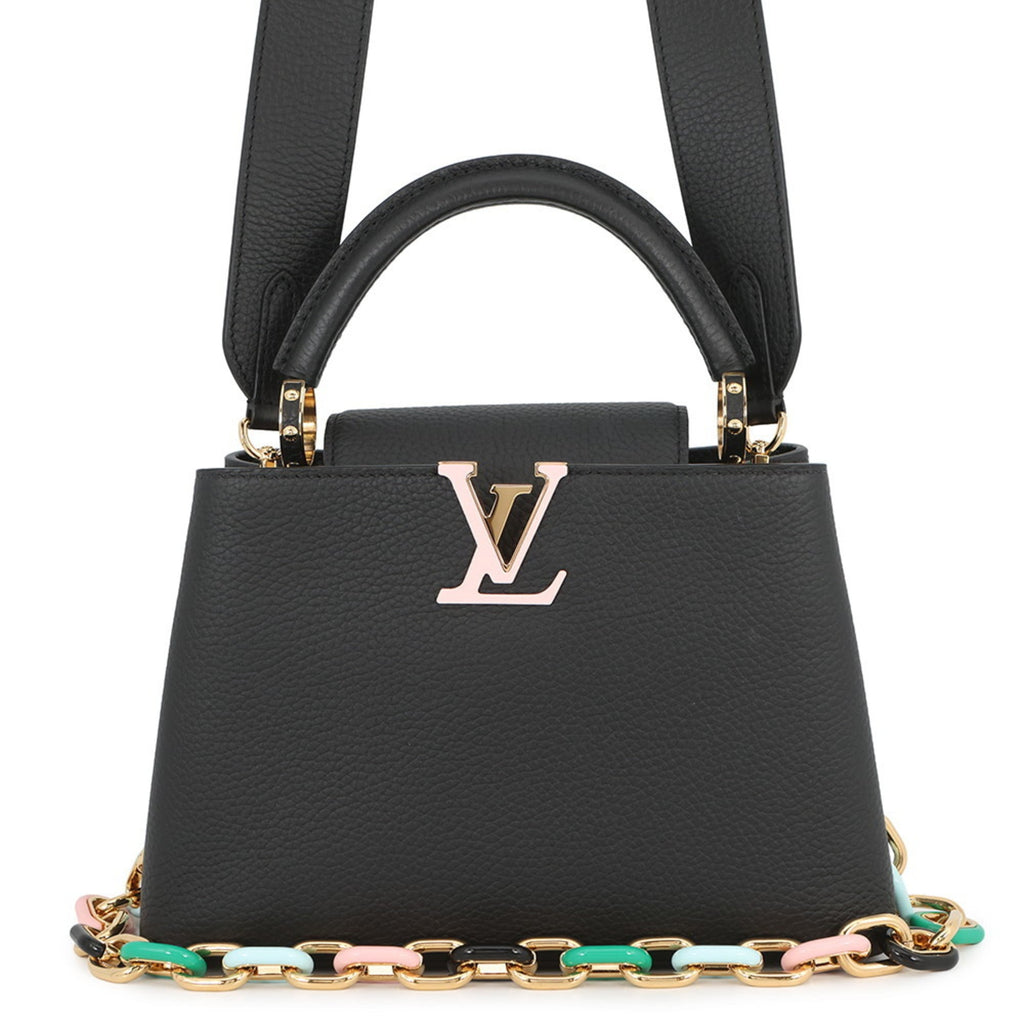 Louis Vuitton Black Noir Exotic Leather Handbag Shoulder Bag (Pre-Owned)