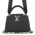 Louis Vuitton Black Noir Exotic Leather Handbag Shoulder Bag (Pre-Owned)