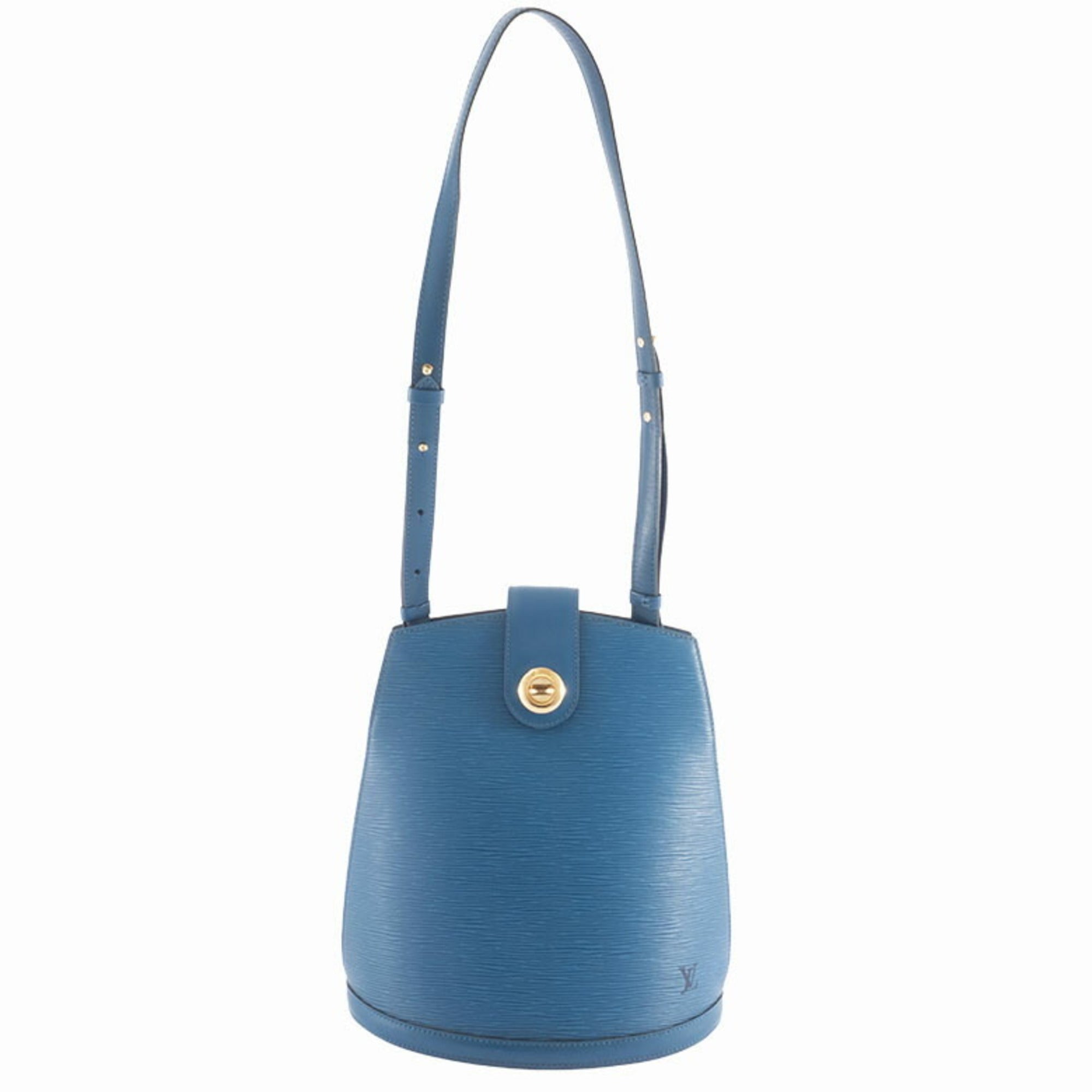 Louis Vuitton Epi Toledo Blue Epi Leather Shoulder Bag (Pre-Owned)