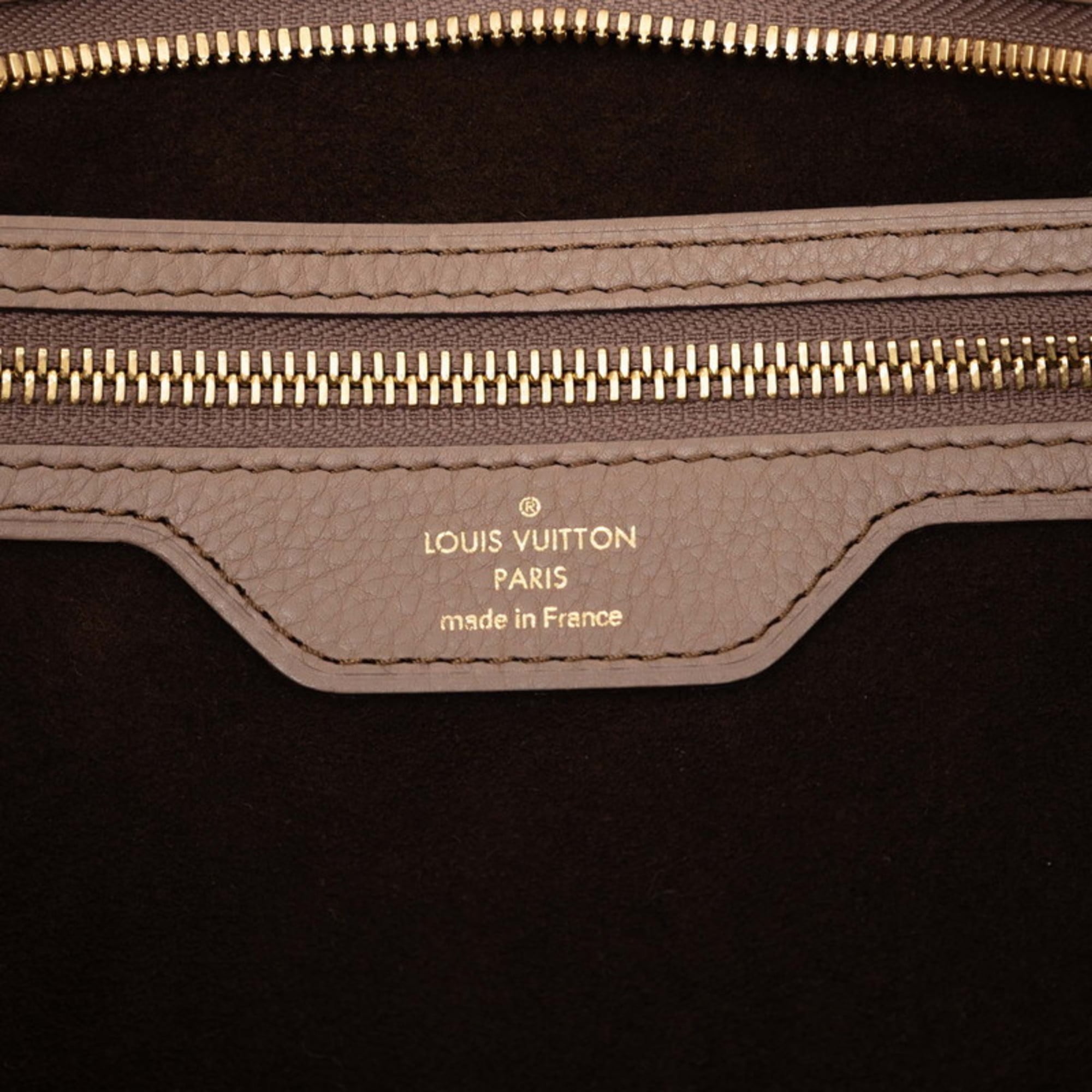 Louis Vuitton Monogram Brown Leather Handbag Shoulder Bag (Pre-Owned)